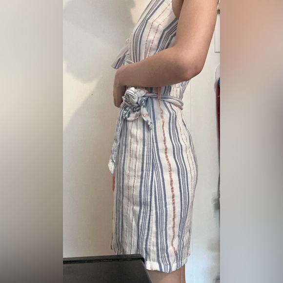 Guess Cotton Wrap Mini Dress - Picture 2 of 8